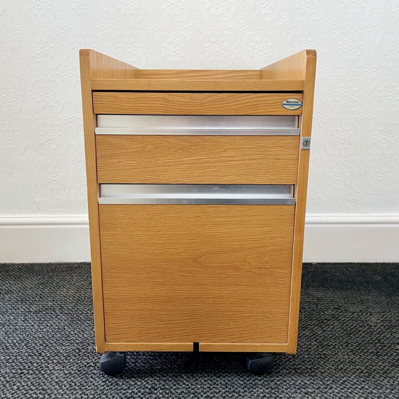 Vintage wood filing cabinet