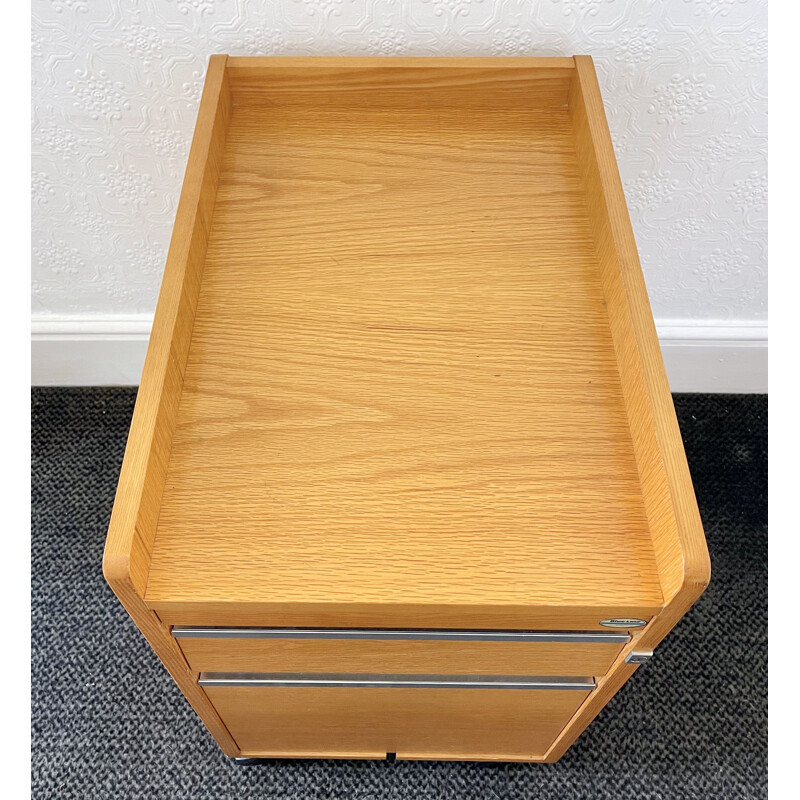 Vintage wood filing cabinet