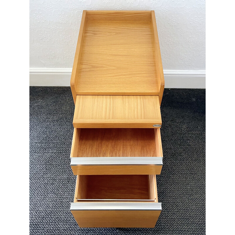 Vintage wood filing cabinet