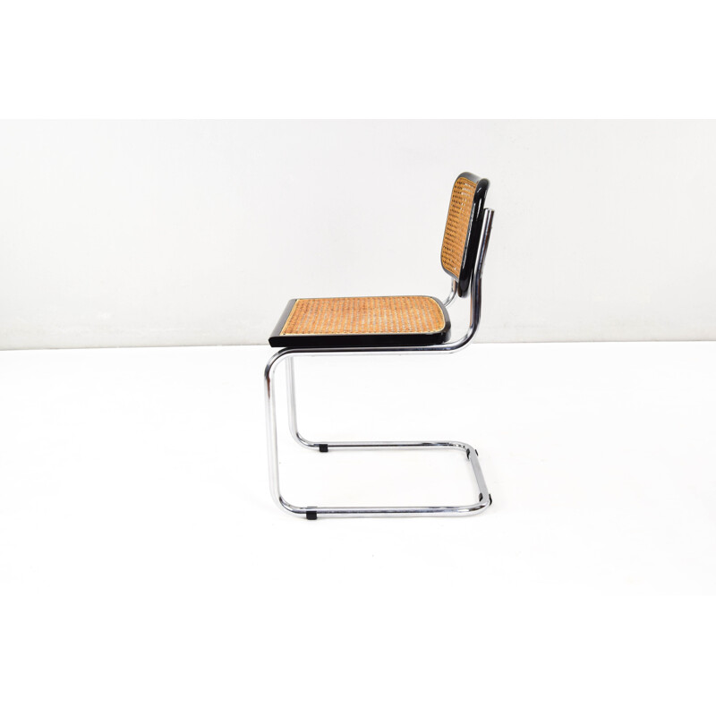 Set of 6 mid-century B32 Cesca chairs by Marcel Breuer, Italy 1970s