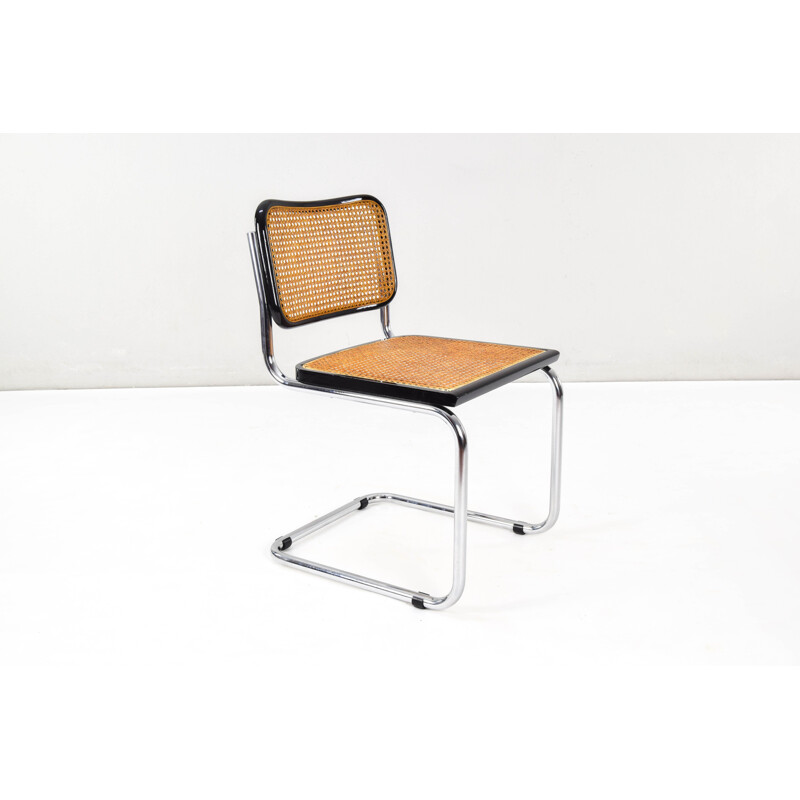 Set of 6 mid-century B32 Cesca chairs by Marcel Breuer, Italy 1970s