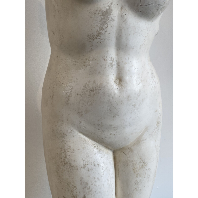 Busto in gesso d'epoca realizzato dal laboratorio di modellatura del Louvre