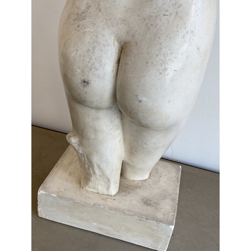 Busto in gesso d'epoca realizzato dal laboratorio di modellatura del Louvre