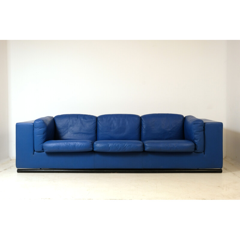 Vintage 3-seater leather sofa by De Sede for Paolo Piva, 1980s