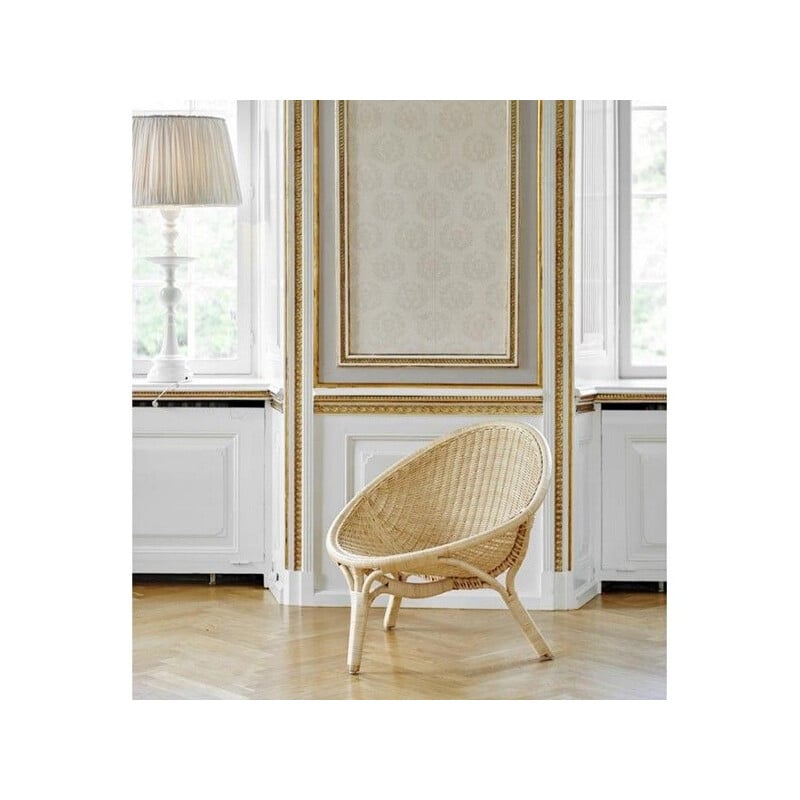 Vintage Rana armchair in rattan by Nanna Ditzel, 1950s