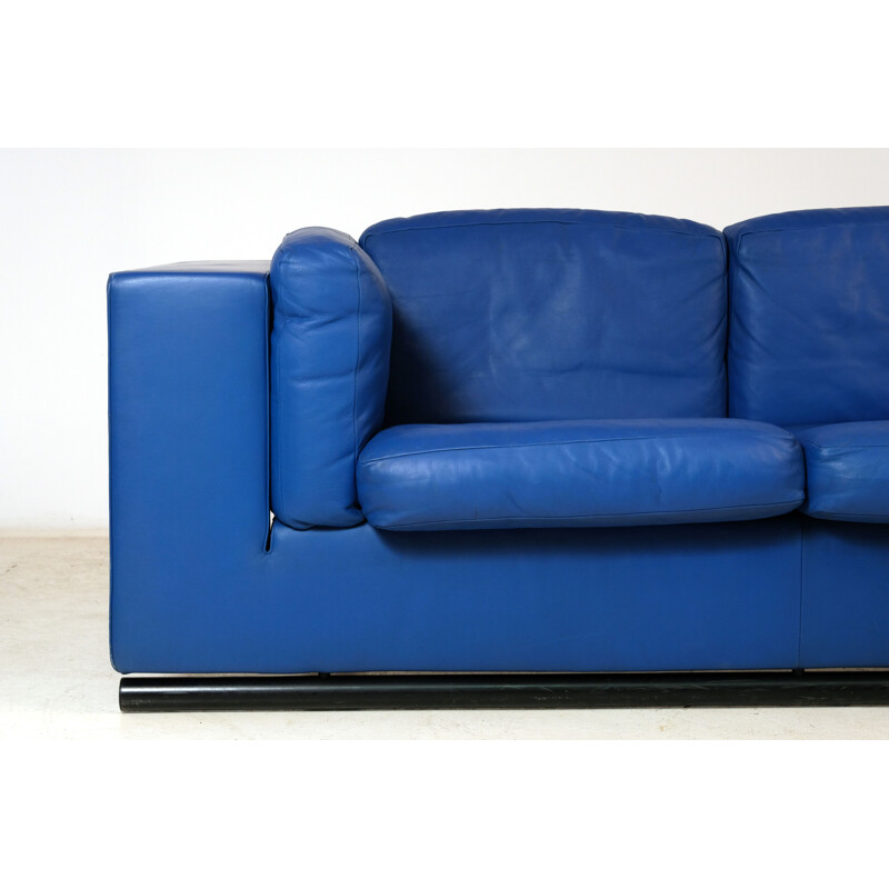 Vintage 3-seater leather sofa by De Sede for Paolo Piva, 1980s