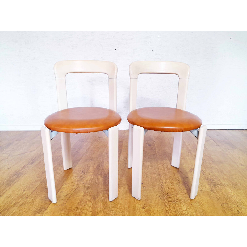Pair of vintage chairs by Bruno Rey for Dietiker, 1970s