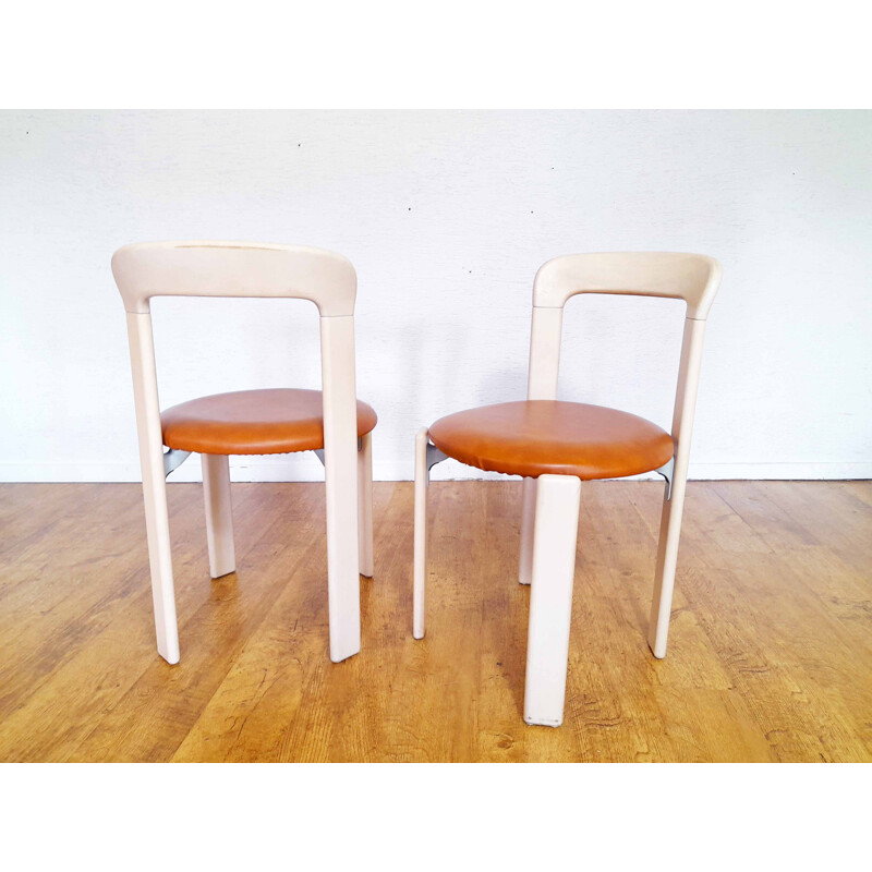 Pair of vintage chairs by Bruno Rey for Dietiker, 1970s