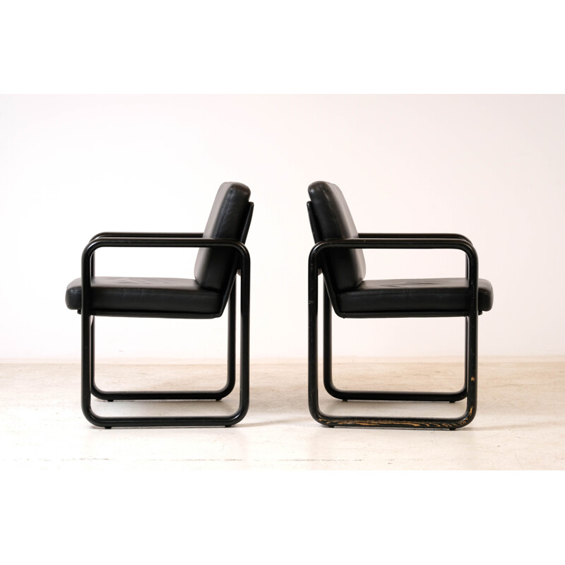 Pareja de sillones vintage Rosenthal Studio Line de Burkhard Vogtherr, 1970