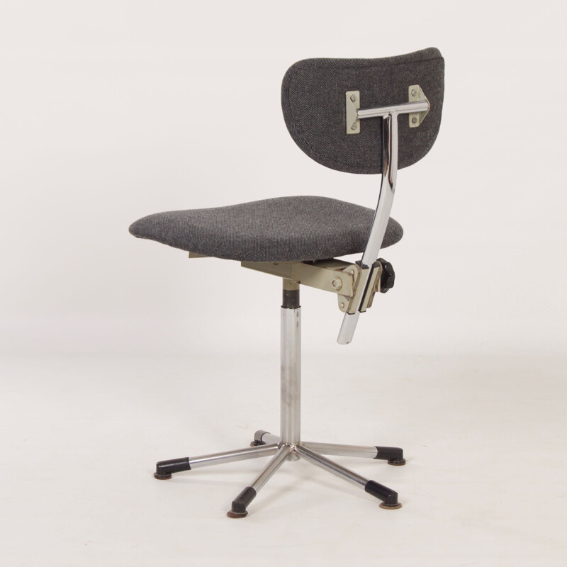 Vintage grey desk chair 2311 by Toon De Wit for Gebr., 1960s