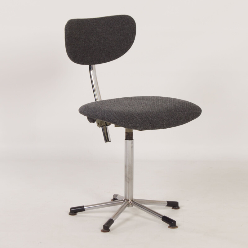 Vintage grey desk chair 2311 by Toon De Wit for Gebr., 1960s