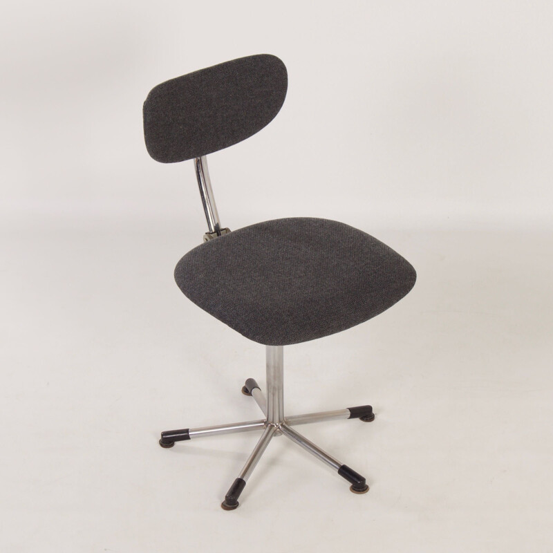 Vintage grey desk chair 2311 by Toon De Wit for Gebr., 1960s