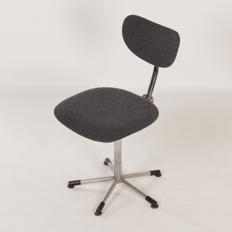 Vintage grey desk chair 2311 by Toon De Wit for Gebr., 1960s