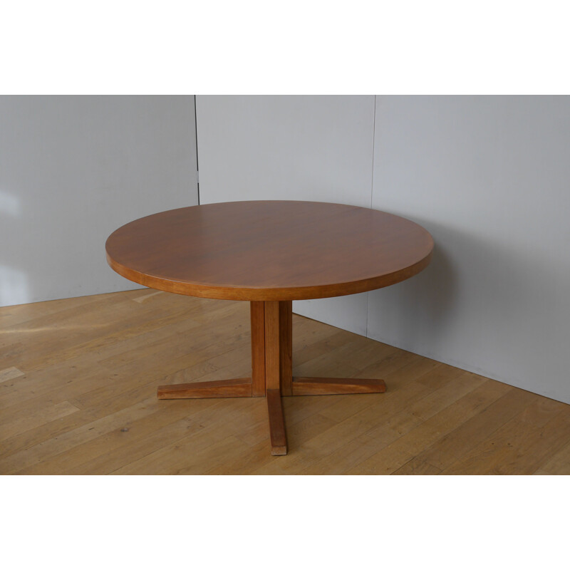 Scandinavian vintage teak table by John Mortensen for Heltborg, Denmark 1960s