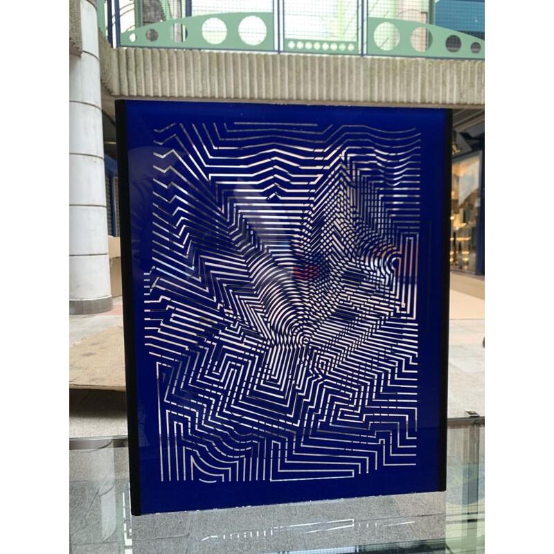 Scultura vintage di Zint di Vasarely, 1975