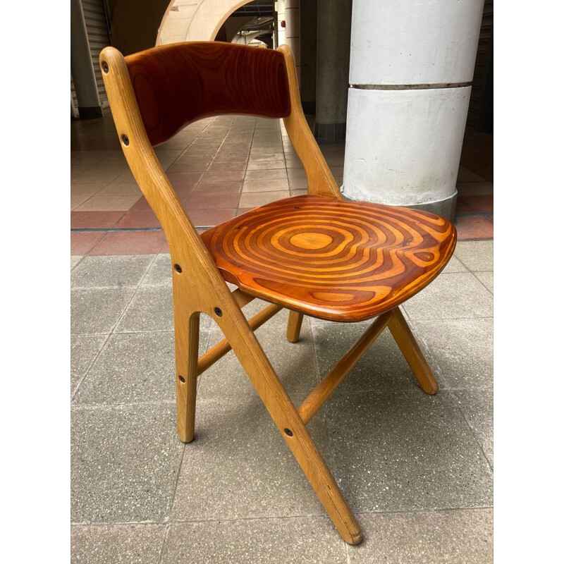 Vintage dining set by Marc Held for the cafeteria of the IBM headquarters in Montpelliers