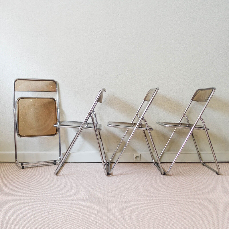 Set of 4 vintage chairs style Plia Italy 1970