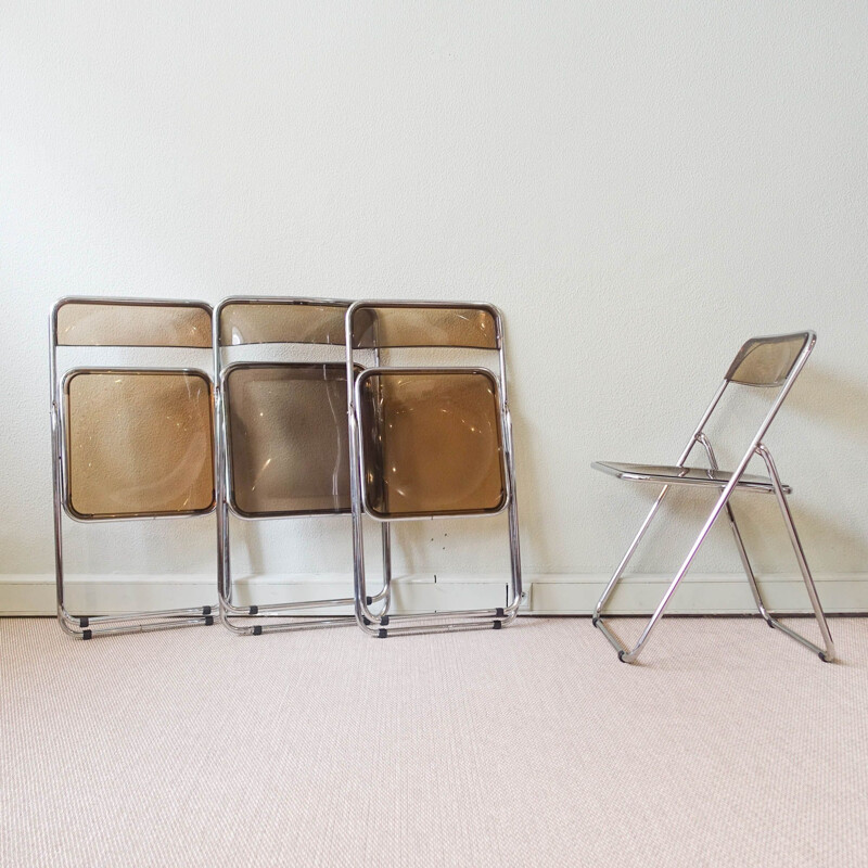 Set of 4 vintage chairs style Plia Italy 1970