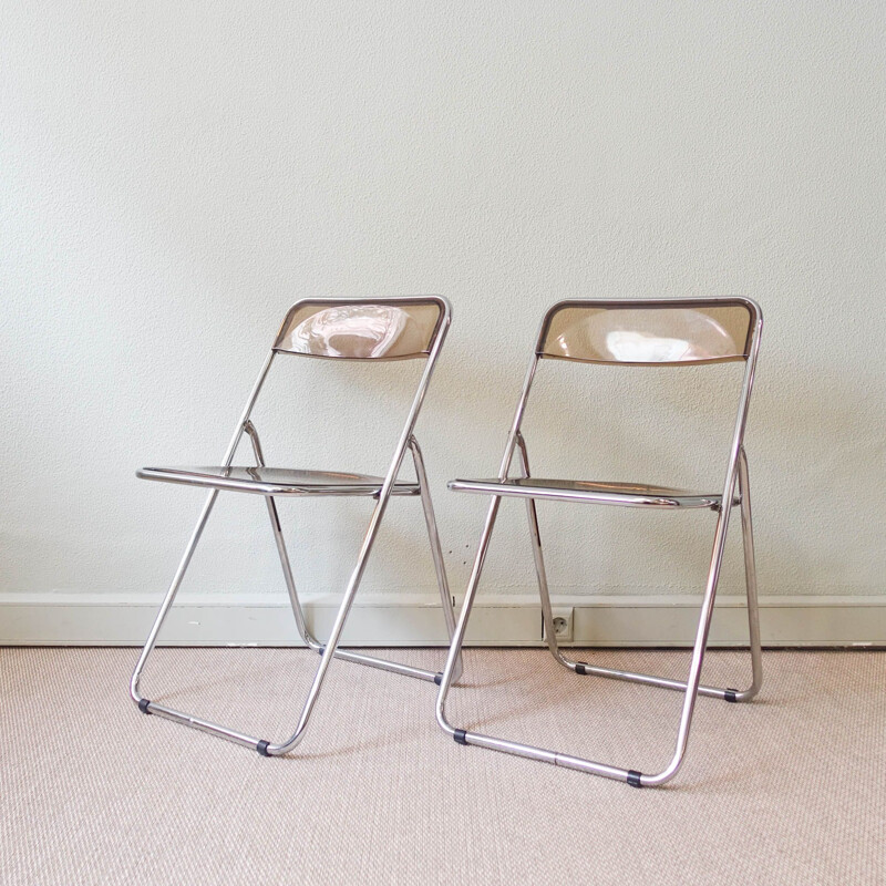 Set of 4 vintage chairs style Plia Italy 1970