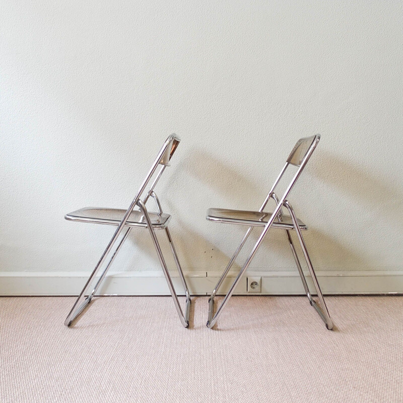 Set of 4 vintage chairs style Plia Italy 1970