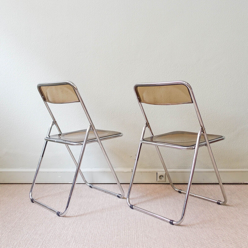 Set of 4 vintage chairs style Plia Italy 1970