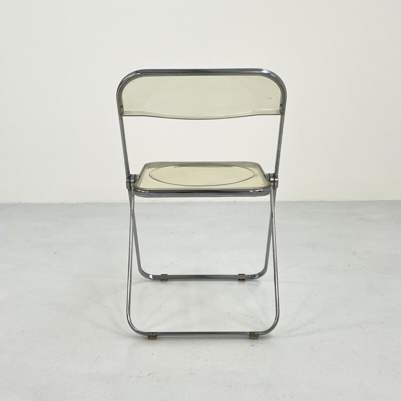 Vintage Lucite Plia chair by Giancarlo Piretti for Anonima Castelli, 1960s
