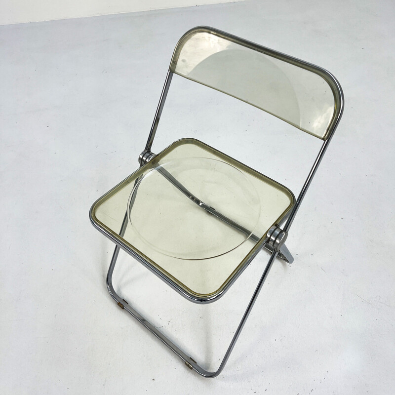 Chaise vintage Lucite Plia de Giancarlo Piretti pour Anonima Castelli, 1960