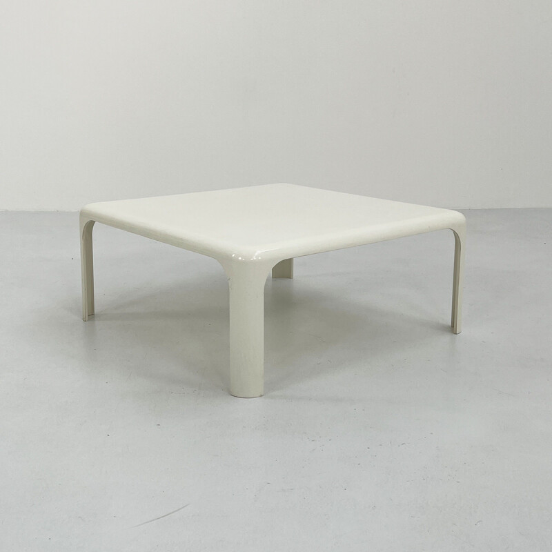 Demetrio 70 vintage white coffee table by Vico Magistretti for Artemide, 1960