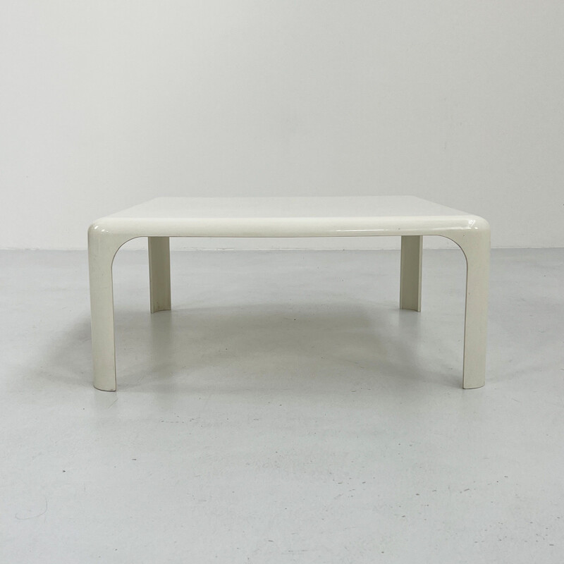 Demetrio 70 vintage white coffee table by Vico Magistretti for Artemide, 1960