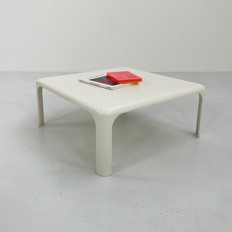 Demetrio 70 vintage white coffee table by Vico Magistretti for Artemide, 1960