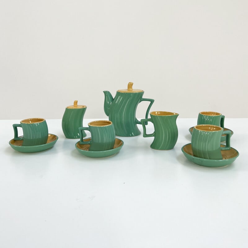 Vintage tea service in Ceramic by Massimo Losa Ghini for Naj Oleari, 1980s