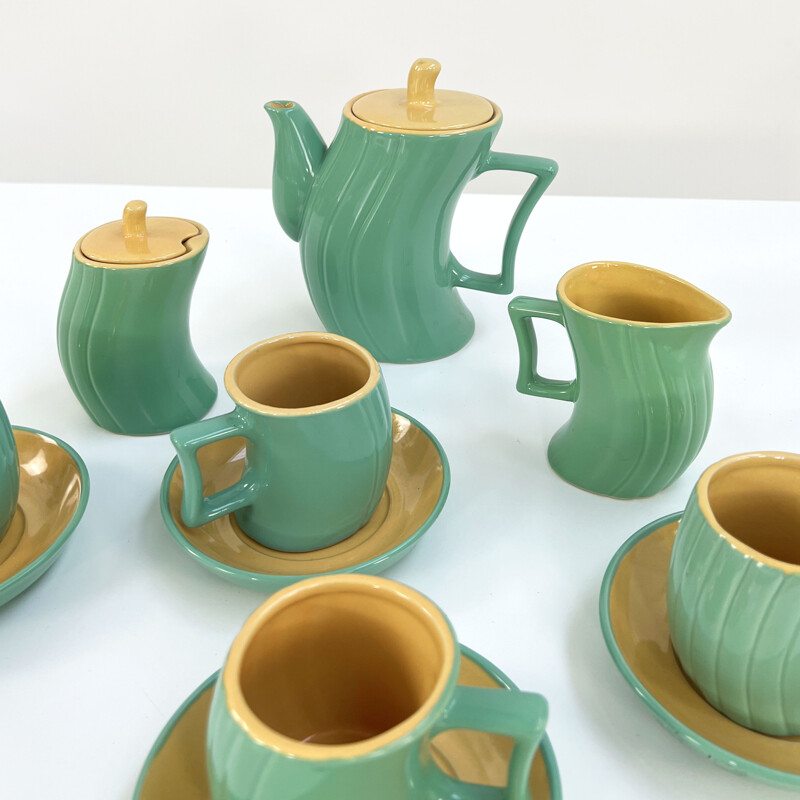 Vintage tea service in Ceramic by Massimo Losa Ghini for Naj Oleari, 1980s