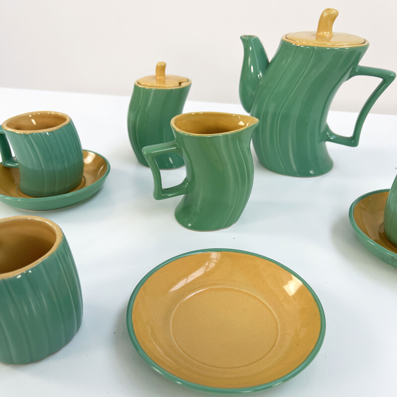 Vintage tea service in Ceramic by Massimo Losa Ghini for Naj Oleari, 1980s