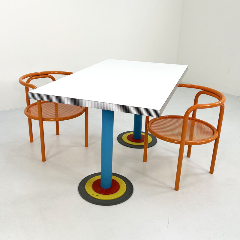 Table de salle à manger vintage Kroma par Antonia Astori pour Driade, 1980