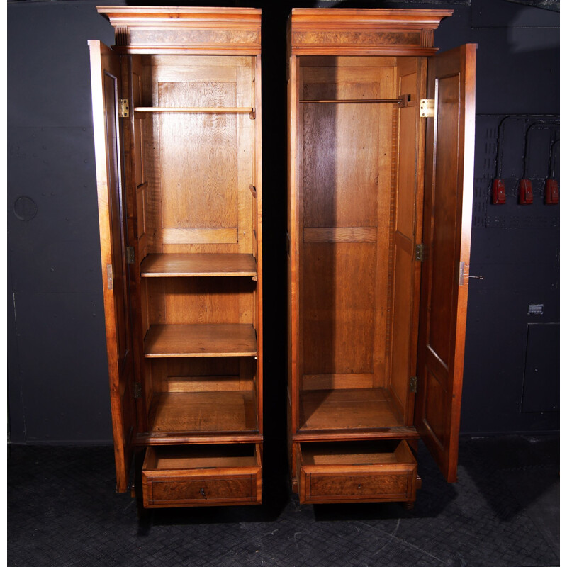 Conjunto de 2 armários altos modulares com espelho de Philipp Anton Bembe e Biedemeijer