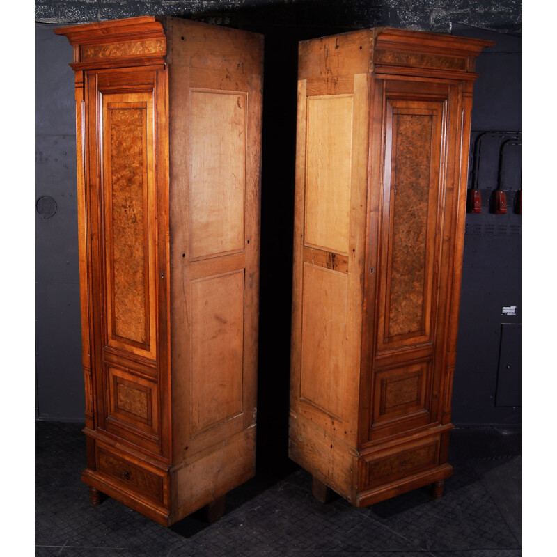 Conjunto de 2 armários altos modulares com espelho de Philipp Anton Bembe e Biedemeijer