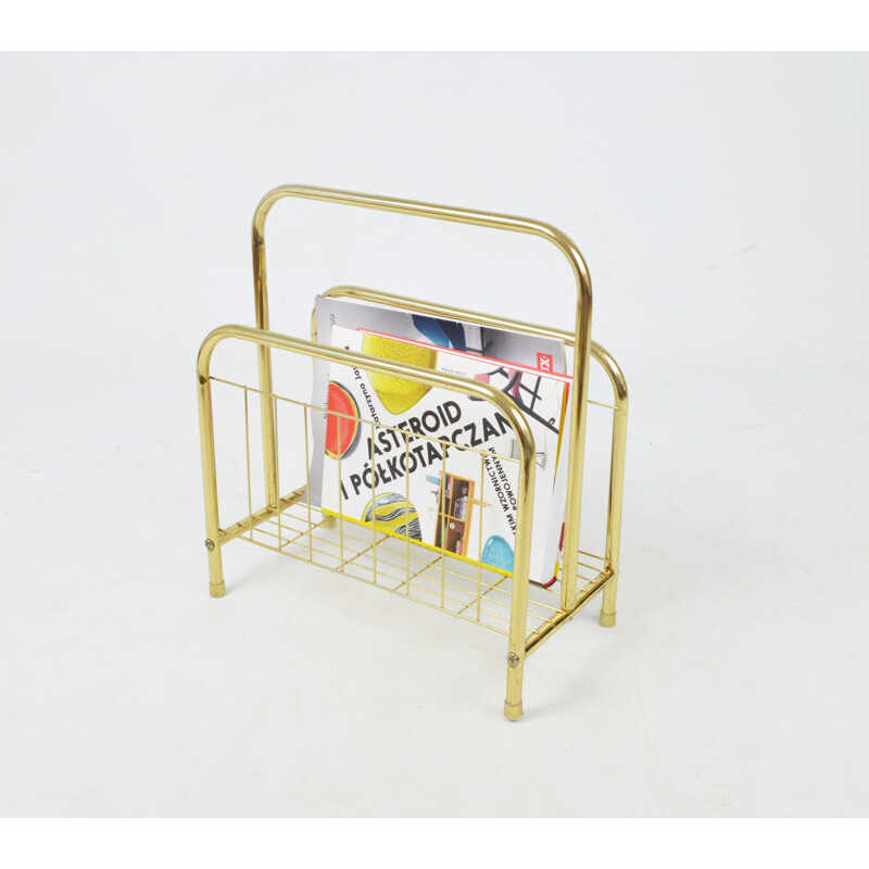 Mid-century magazine rack, 1980s