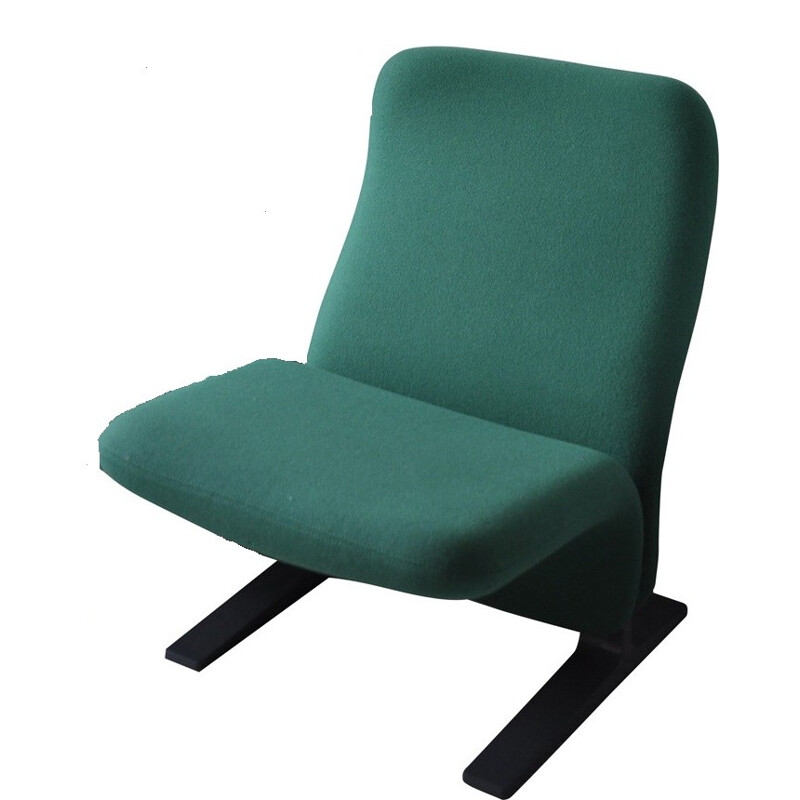 Armchair Artifort "Concorde" in green kvadrat fabric, Pierre PAULIN - 1960s