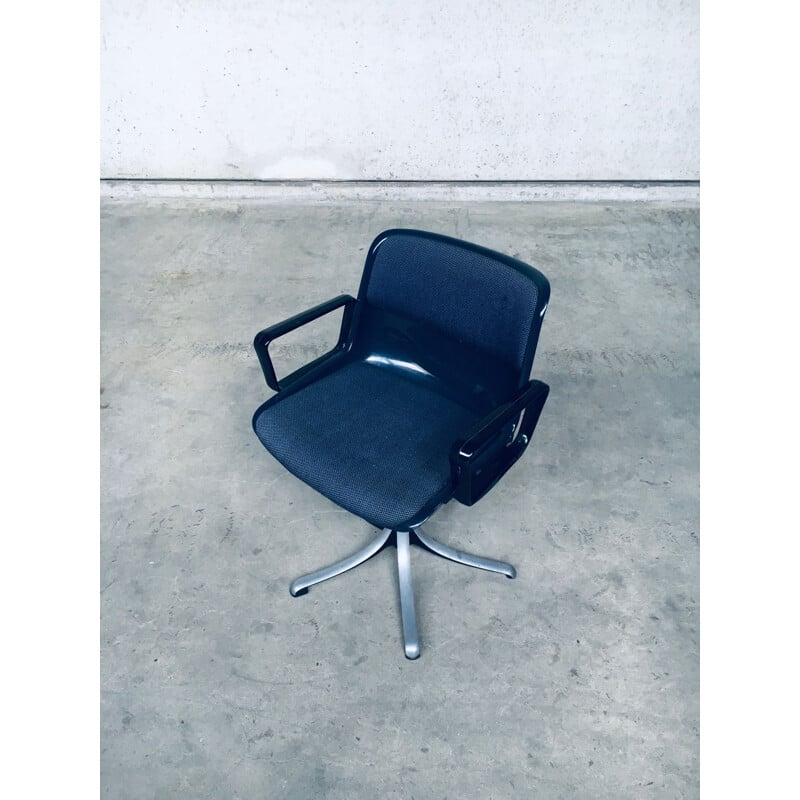 Fauteuil pivotante vintage Modus par Osvaldo Borsani pour Tecno, Italie 1982