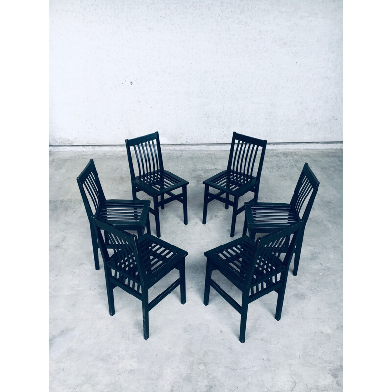 Conjunto de cadeiras "Milano" de Aldo Rossi para Molteni, Itália 1987