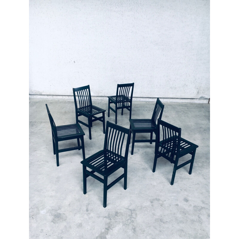 Ensemble de chaises vintage "Milano" par Aldo Rossi pour Molteni, Italie 1987