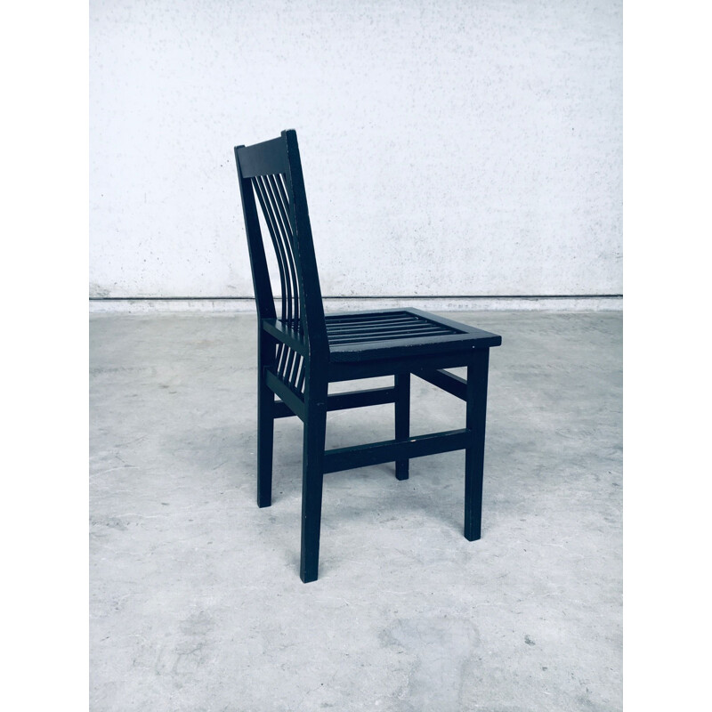 Conjunto de sillas vintage "Milano" de Aldo Rossi para Molteni, Italia 1987