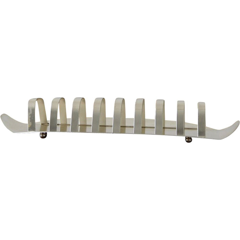 Vintage toast rack by Wilhelm Wagenfeld for Wmf, Germany 1950s