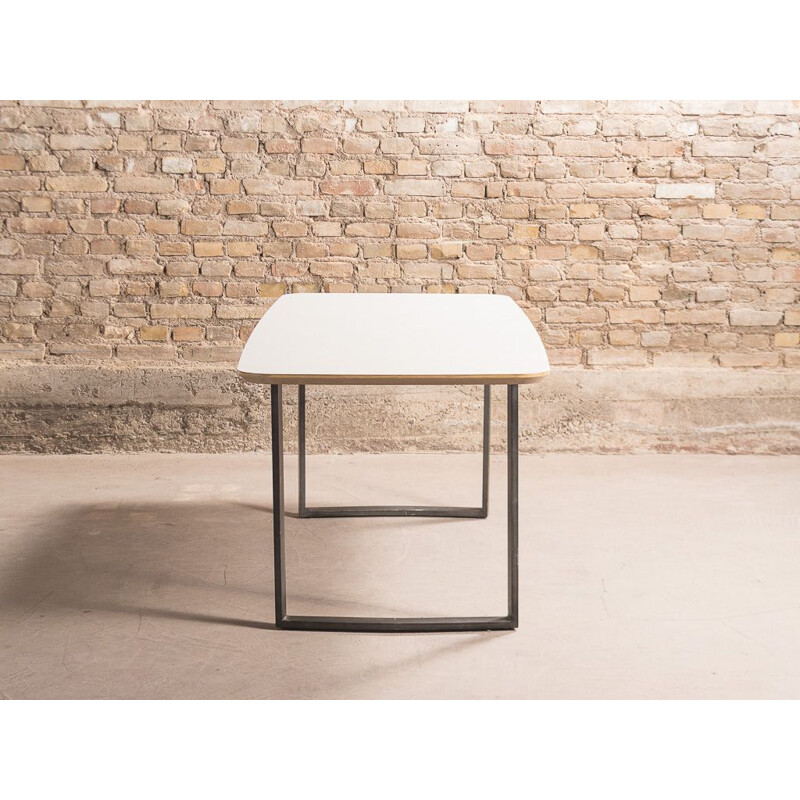 Vintage laminate table in white