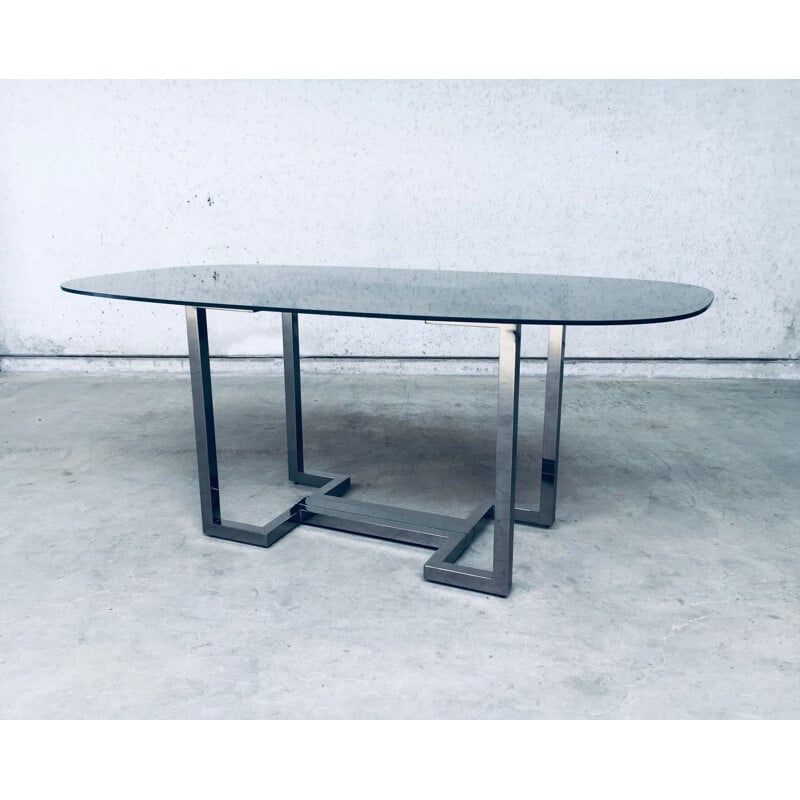 Vintage metal table, Belgium 1970s