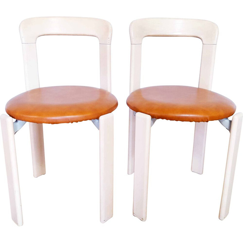 Pair of vintage chairs by Bruno Rey for Dietiker, 1970s