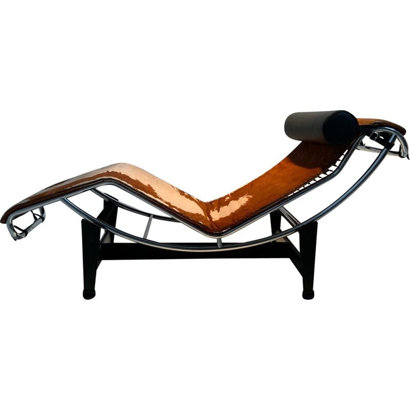 Lc 4 vintage lounge chair by Charlotte Perriand Jeanneret and Le Corbusier