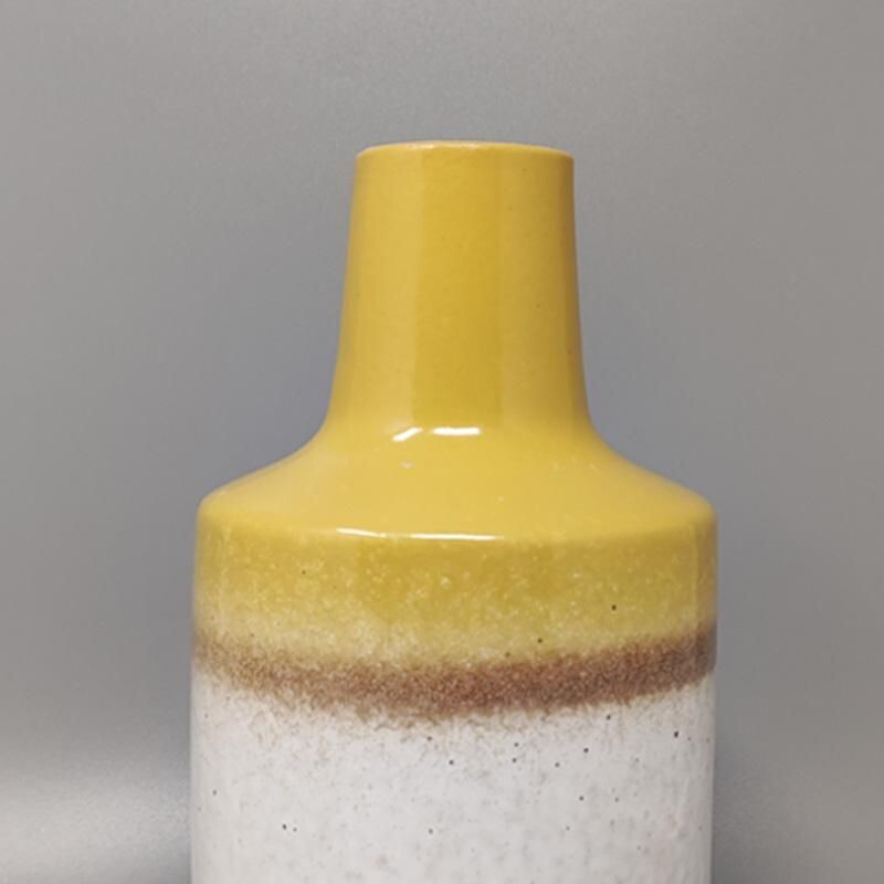 Vintage ceramic vase by F.lli Brambilla, Italy 1970