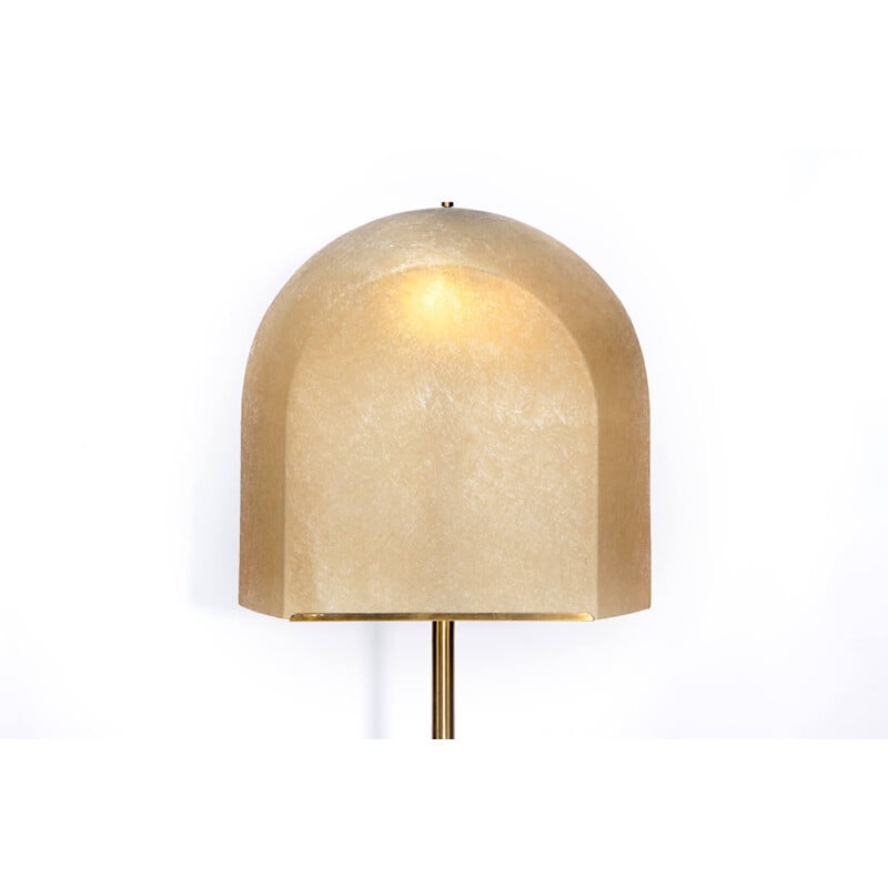 Vintage brass floor lamp by Salvatore Gregorietti for Lamperti, 1960s