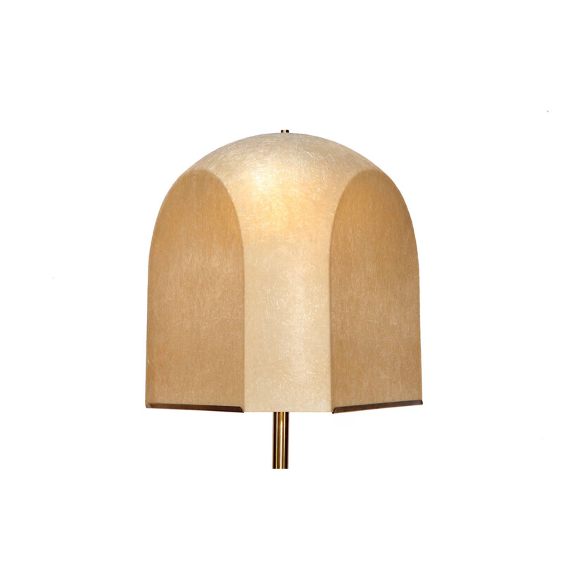 Vintage brass floor lamp by Salvatore Gregorietti for Lamperti, 1960s